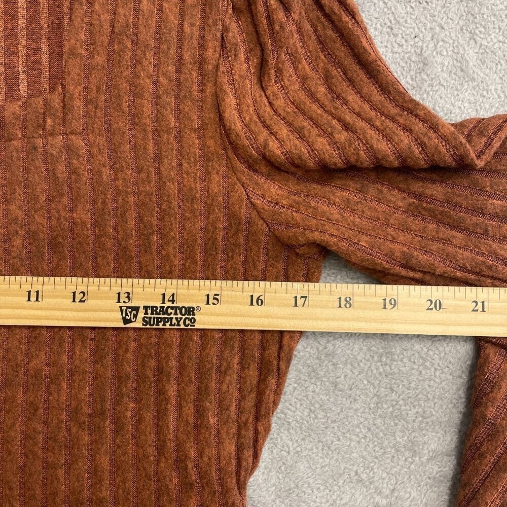 NEW Frye Women's S Ribbed Knit Mini Dress Rust Long sleeve - Picture 10 of 13